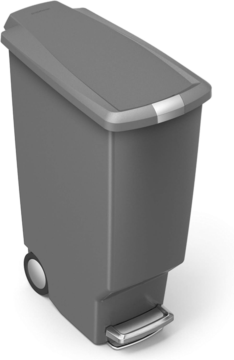 Schmaler Treteimer CW1363, 40 L — Schmaler Treteimer (Mülltrennung) Grau