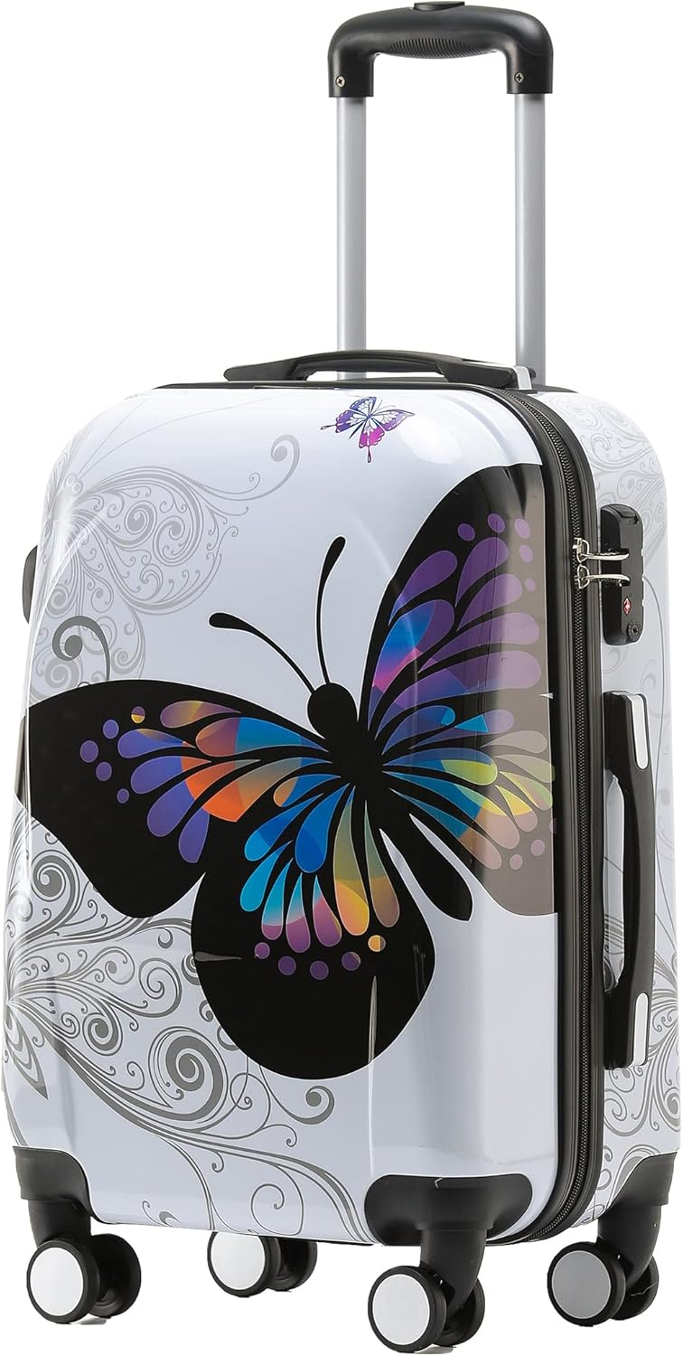 Hartschalen-Kofferset mit Beautycase (2-teilig), M-56cm + S (Beautycase)