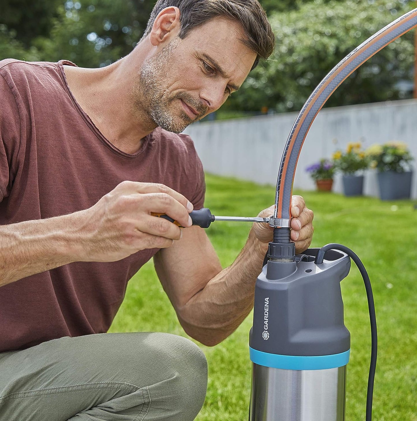 Tauch-Druckpumpe, bis zu 5.900 l/h mit Automatik