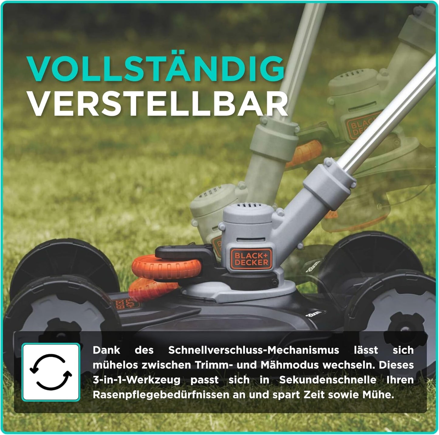 Akku-Rasentrimmer 3in1, Multitrimmer