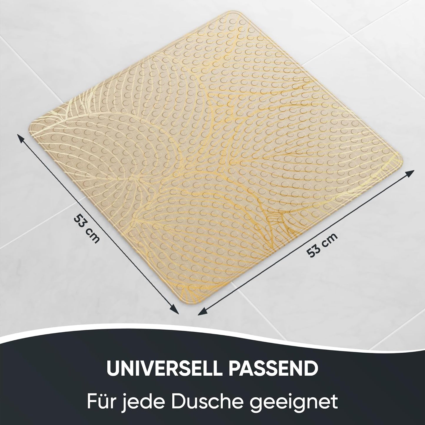 Antirutsch-Badematte, maschinenwaschbar, Hosta