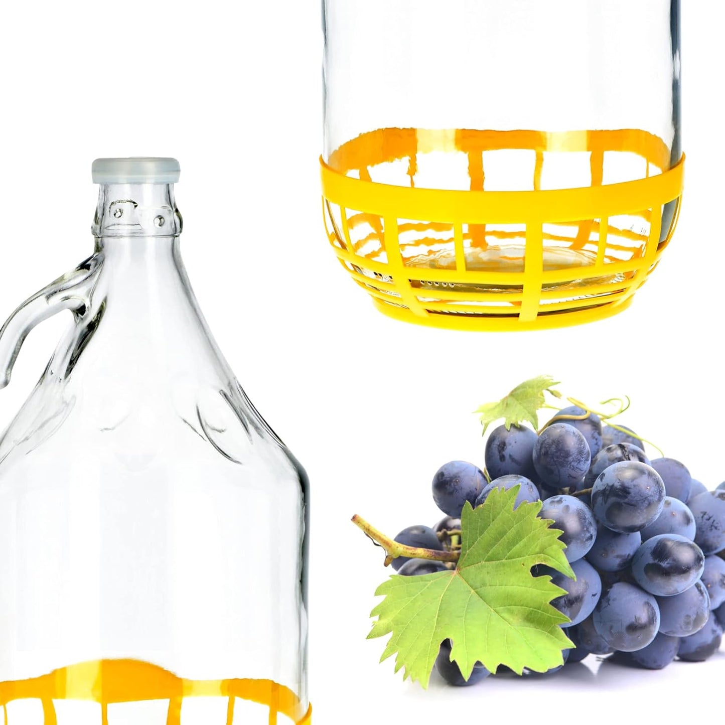 Weinballon-Set mit Gummistopfen, Gummistopfen 1
