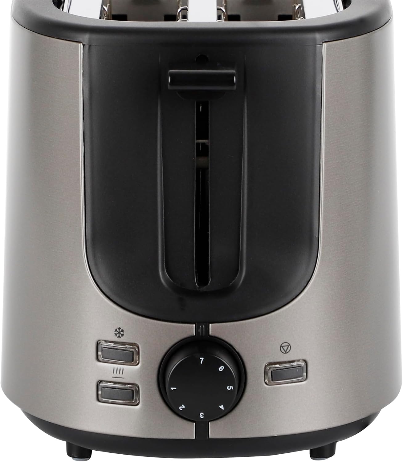 Edelstahl-Toaster mit Brötchenaufsatz (7 Stufen, 1000W)