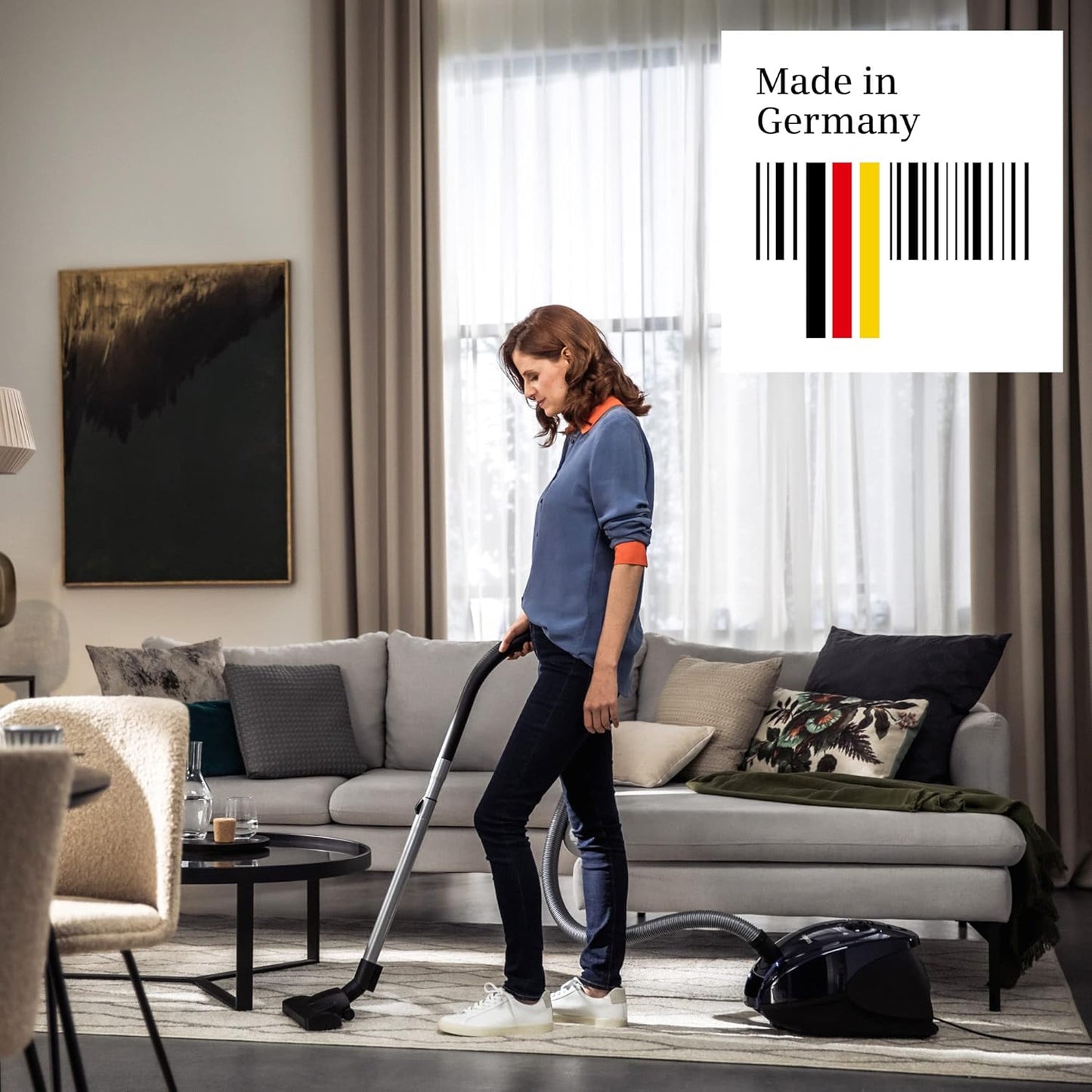 Staubsauger VS06B1110 mit Beutel, Moonlight Blue keine Parquet Düse
