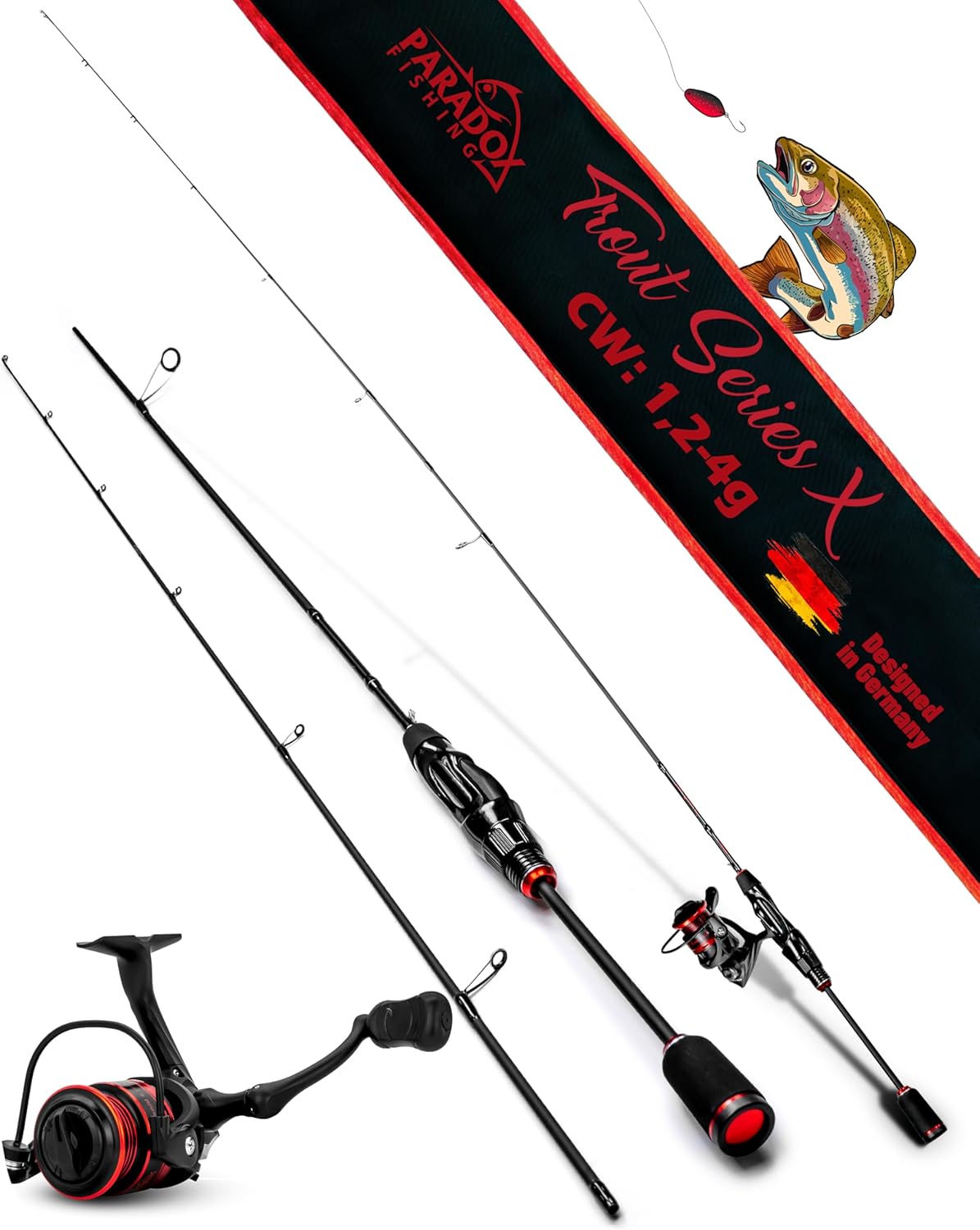 Trout Series X UL-Ruten Set, UL-Rute und Rolle