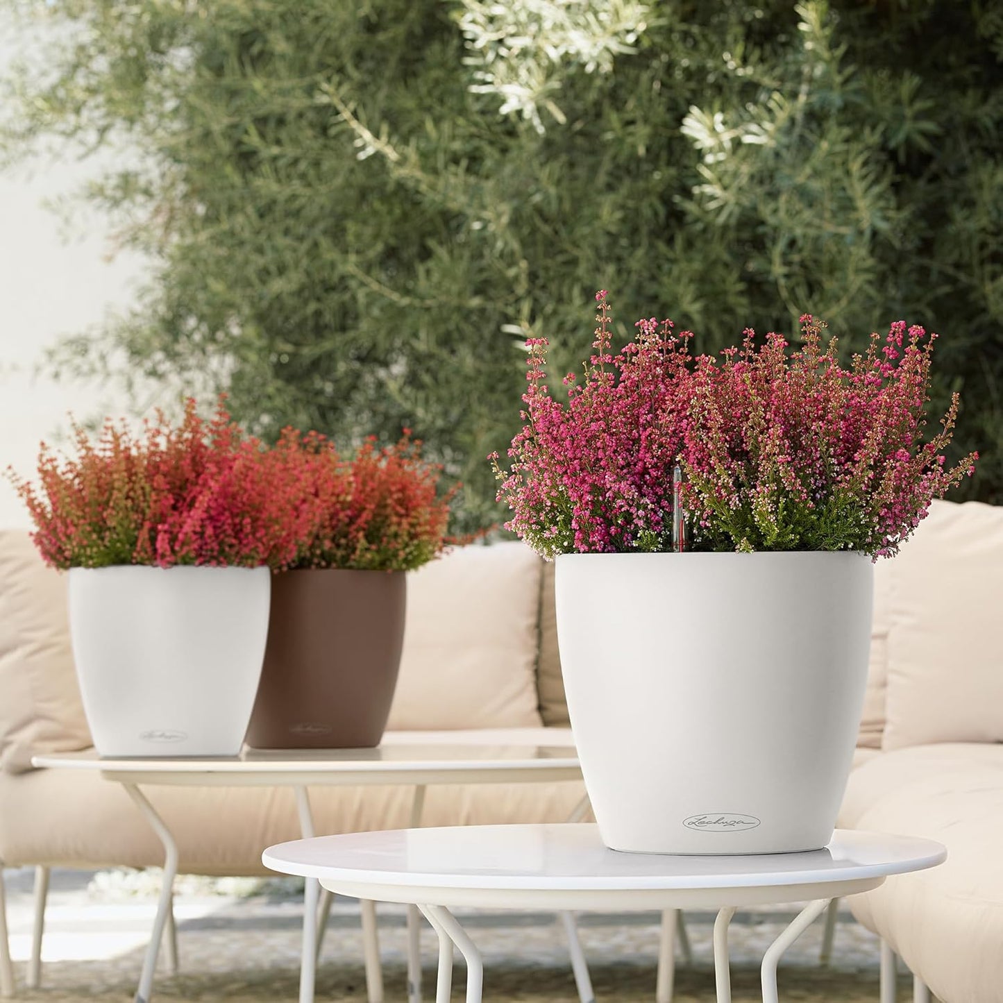 Classico Color Blumenkübel, 28.5x28.5x26 cm Weiss