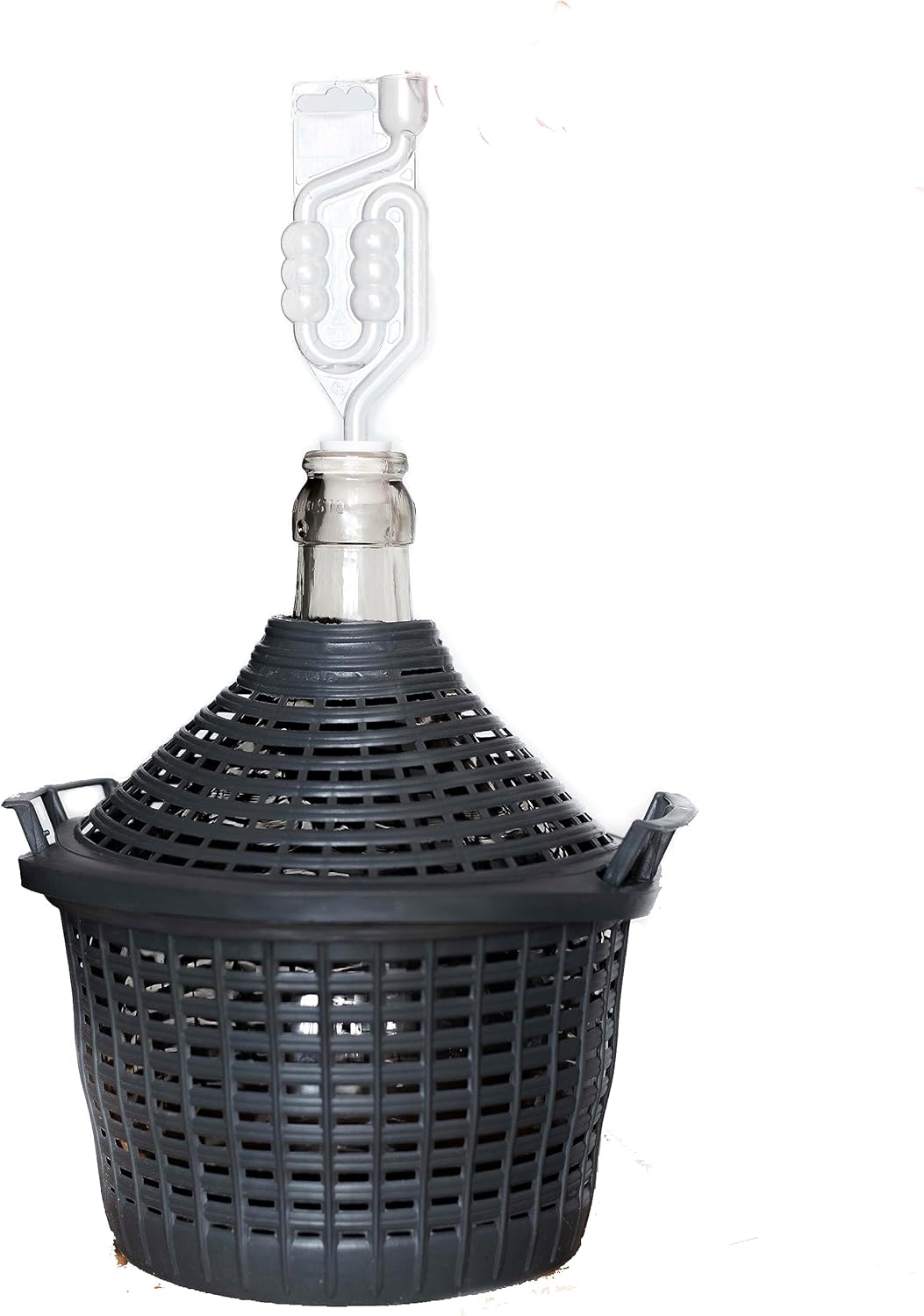 Glasgärballon mit Gärröhrchen, 15L, Schmaler mit Set 15000 ml