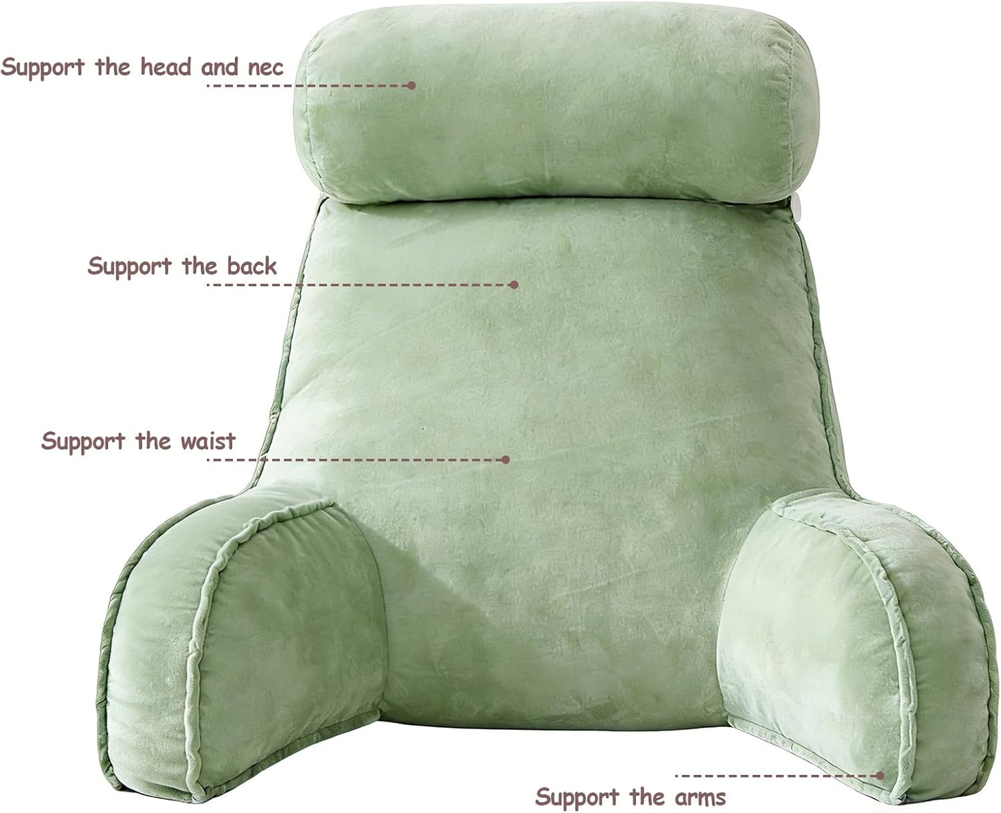 Ergonomisches Lesekissen mit abnehmbarem Kopfkissen
