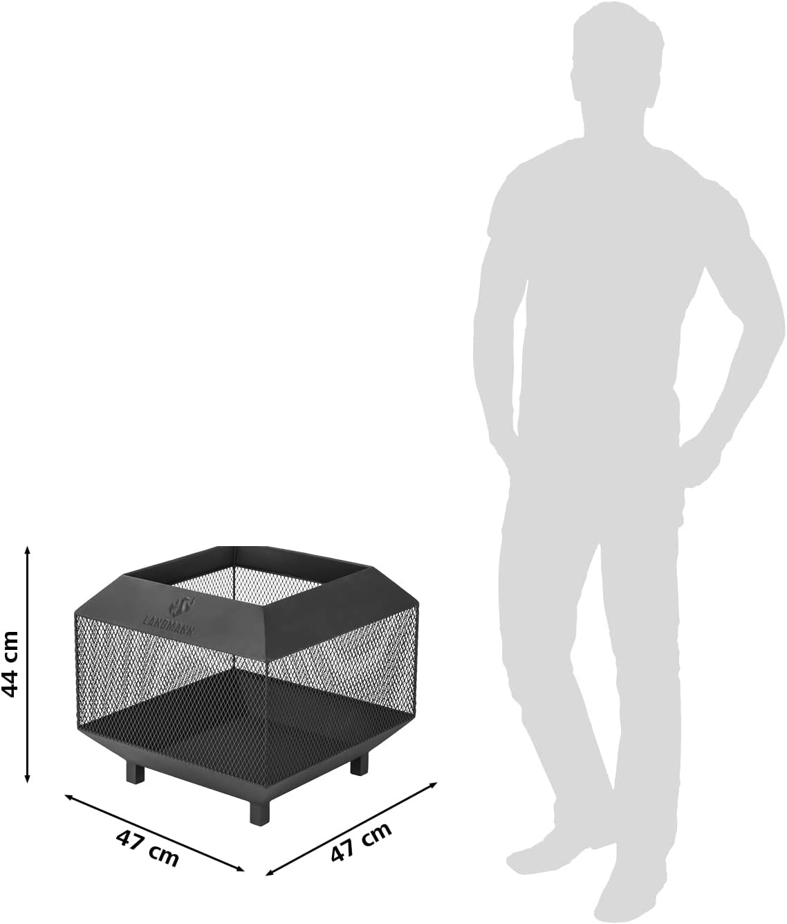 Feuerschale Cube, Feuerkorb Cube