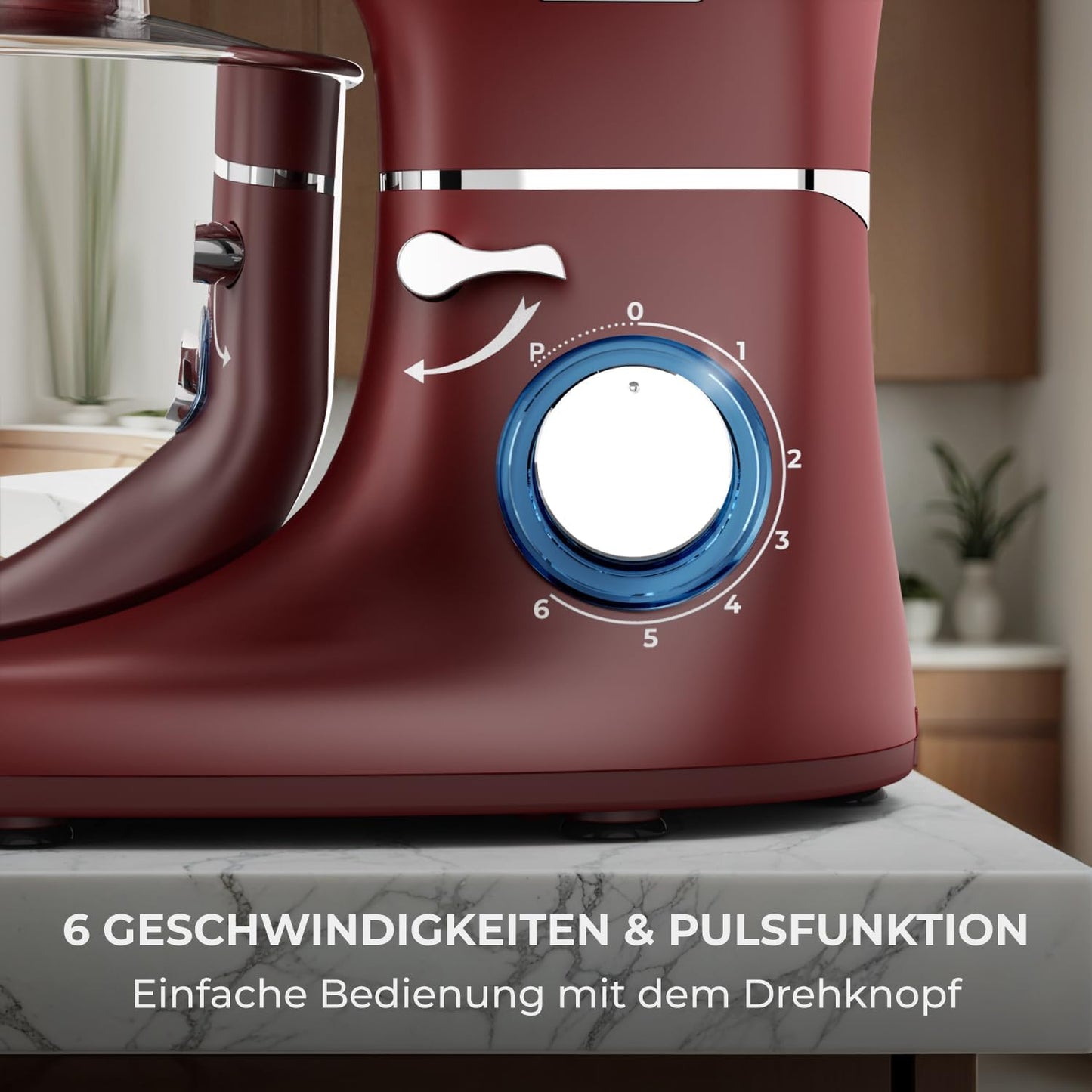 Küchenmaschine SM-1504N, Rot