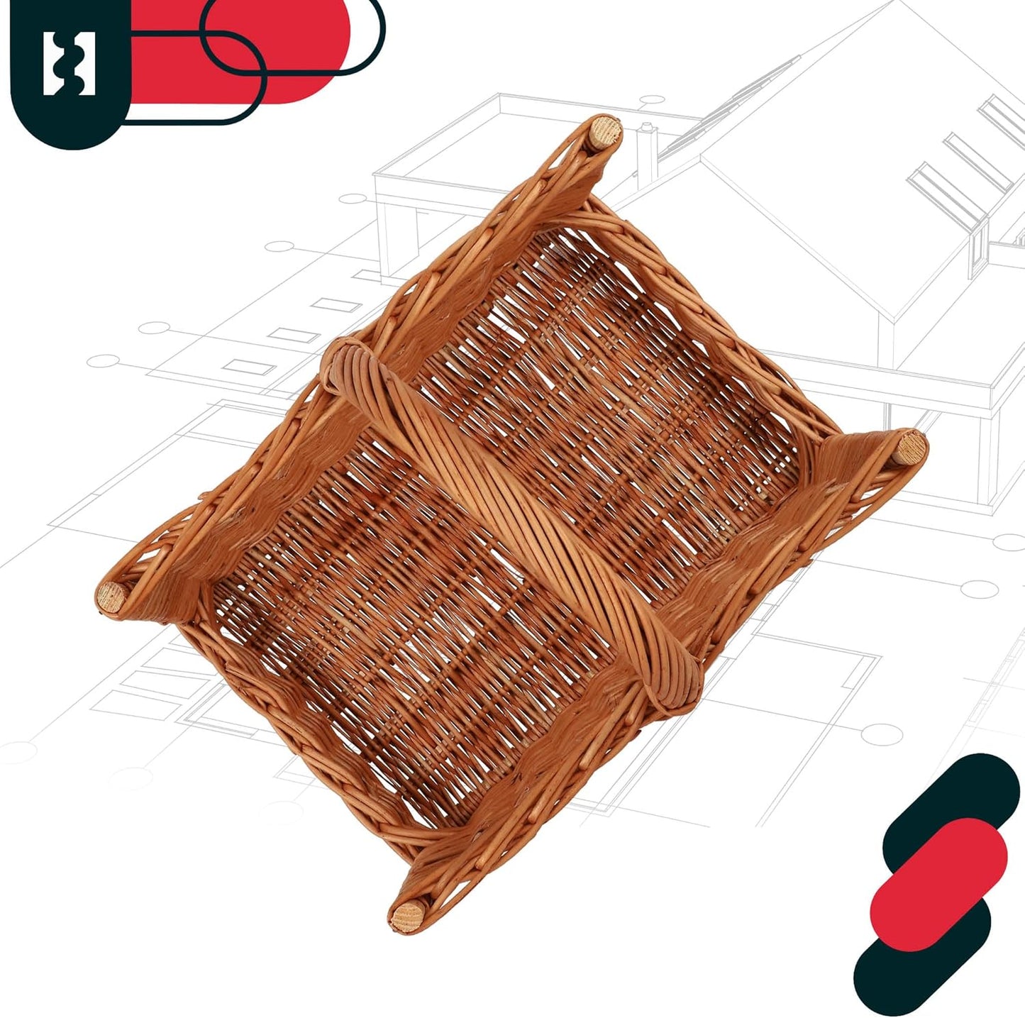 Weidenkorb für Brennholz