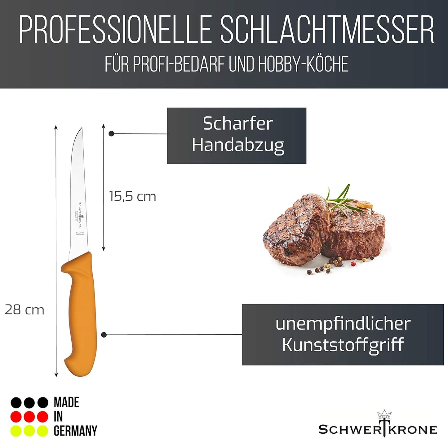 Ausbeinmesser, 1-teilig-Ausbein-6-gerade