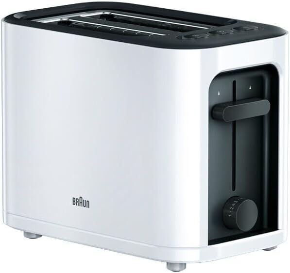 HT3000WH - Toaster für 2 Scheiben, Weiss 2 Slots Single