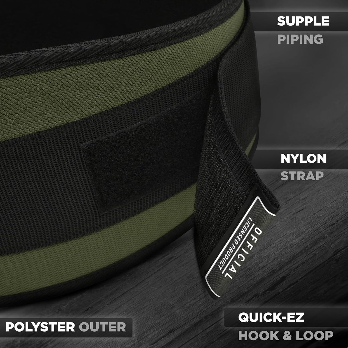 Auto-Lock Gewichthebergürtel, Armeegrün S