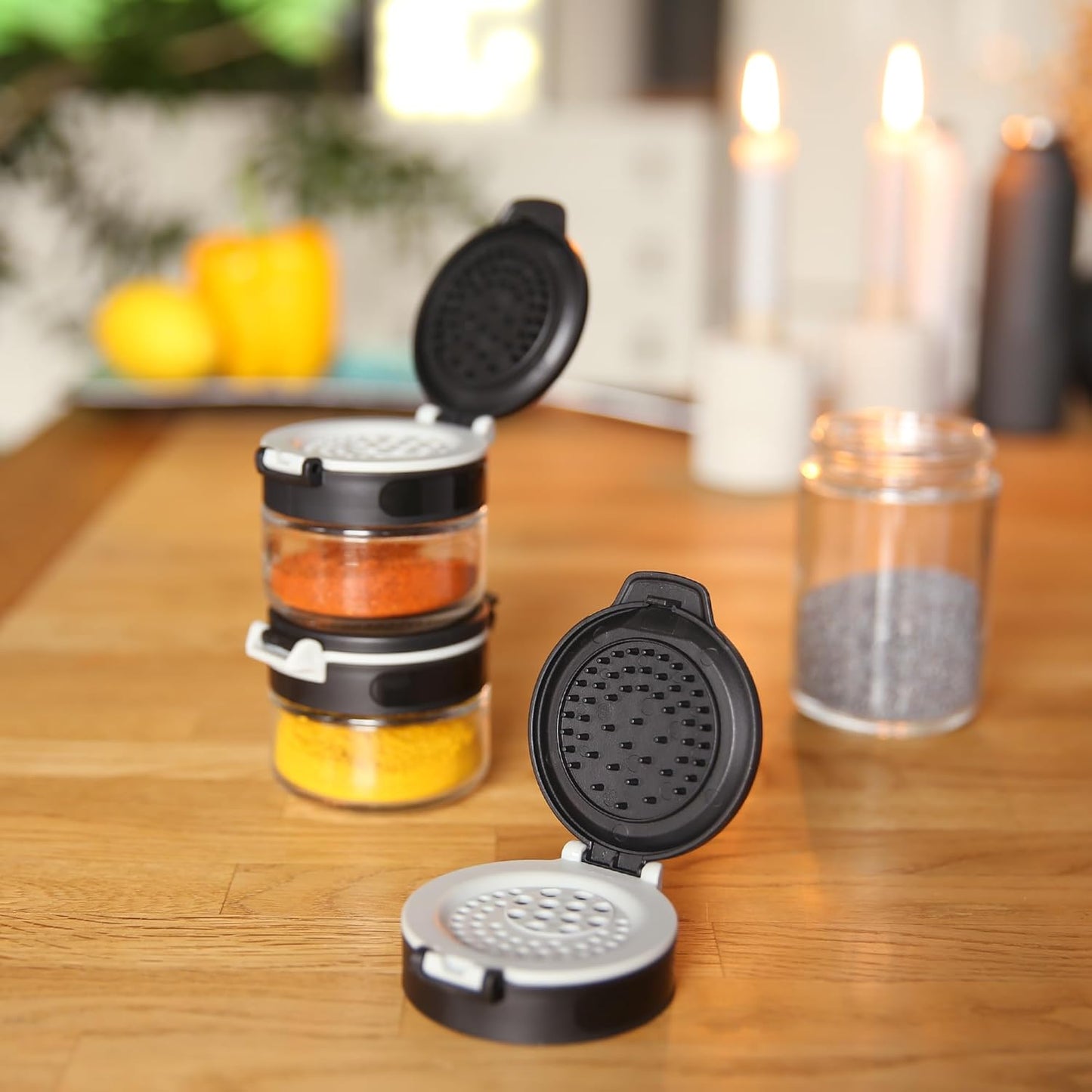 10-teiliges Gewürzdosen-Set Double-Flip, 10 Gewürzgläser je 85 ml