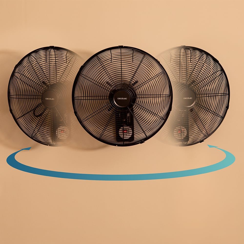 Wandventilator EnergySilence 4500 mit Fernbedienung und Timer, Fernbedienung Schwarz