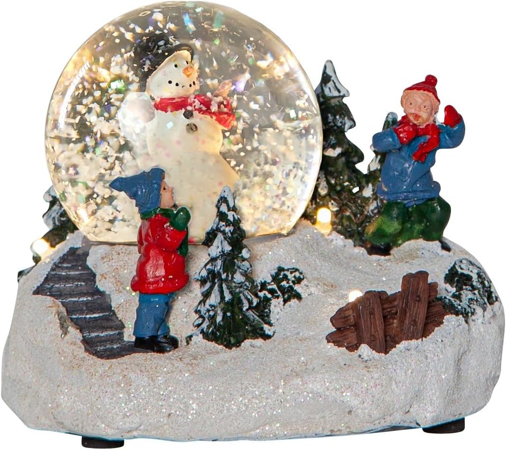 LED Schneekugel mit Timer, Schneekugel