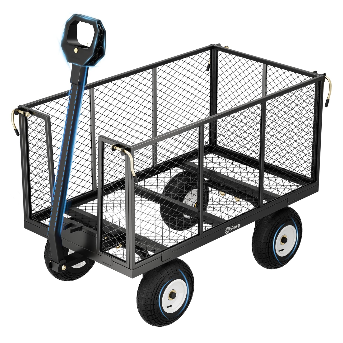 Bollerwagen Gartenwagen Titan-Serie, Grau 550kg