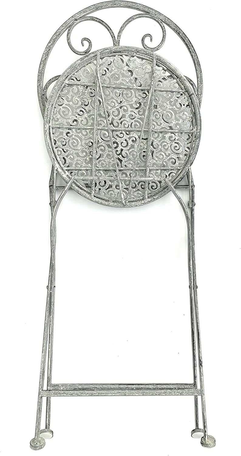 Metall-Gartenstuhl im Vintage-Stil