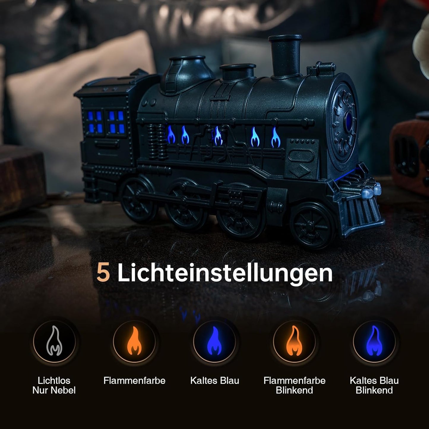 Aroma Diffuser Zug mit Fernbedienung, Zweifarbig, Zug A