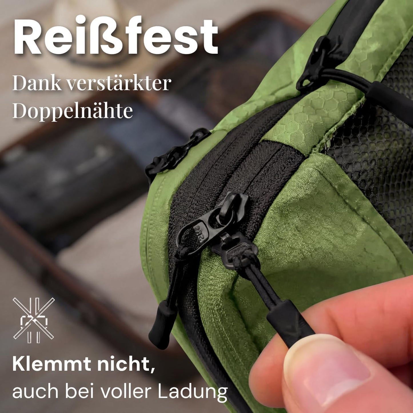 7-teiliges Packwürfel-Set, Olive Odyssey - Grün 7-teilig