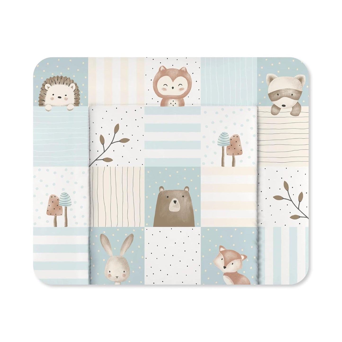 Wickelauflage Softy, Waldfreunde 65x75 cm