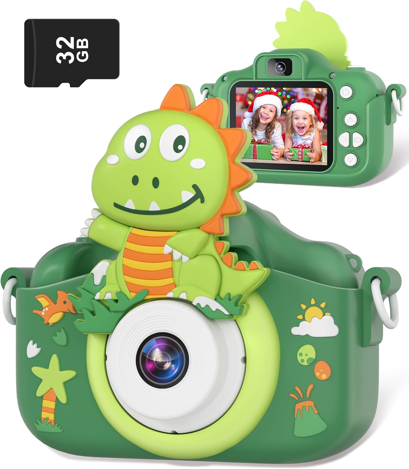 Digitalkamera für Kinder ab 3 Jahren, green