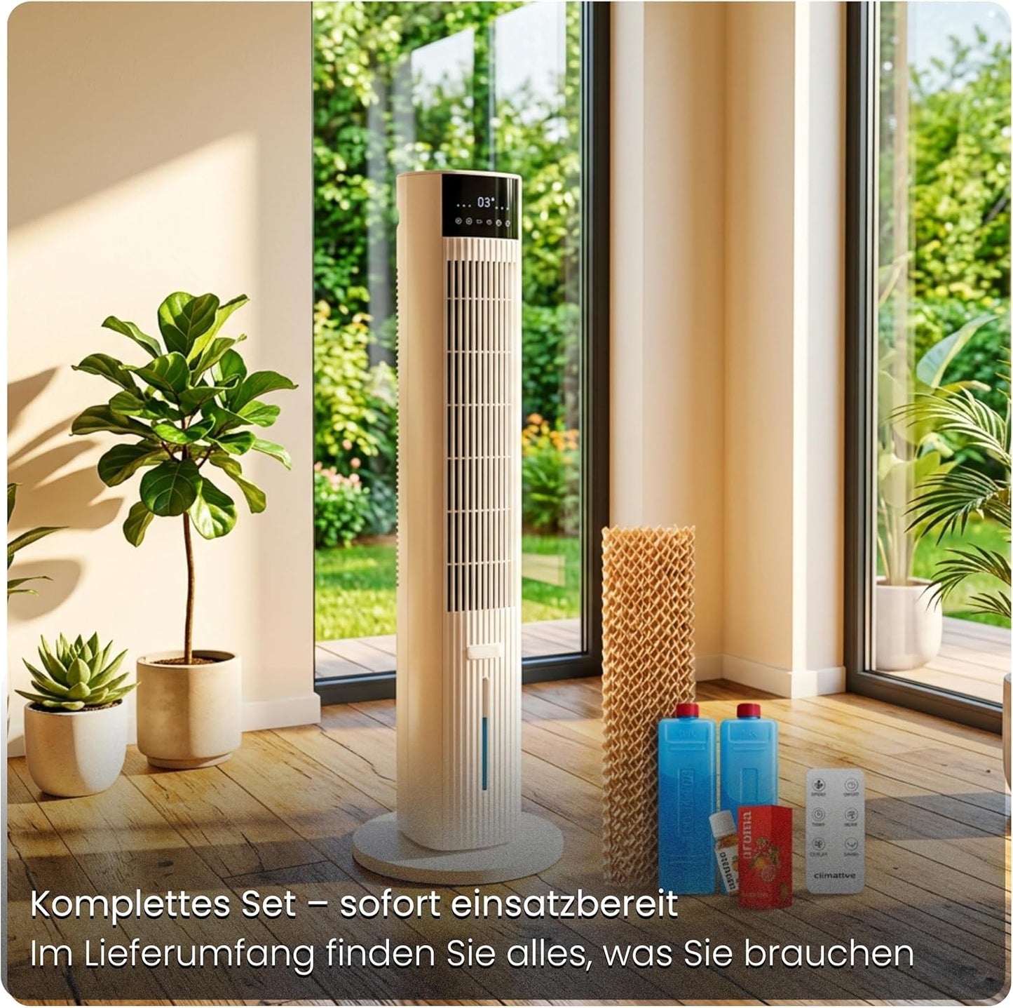 Ventilator mit Wasserkühlung und Aromafach