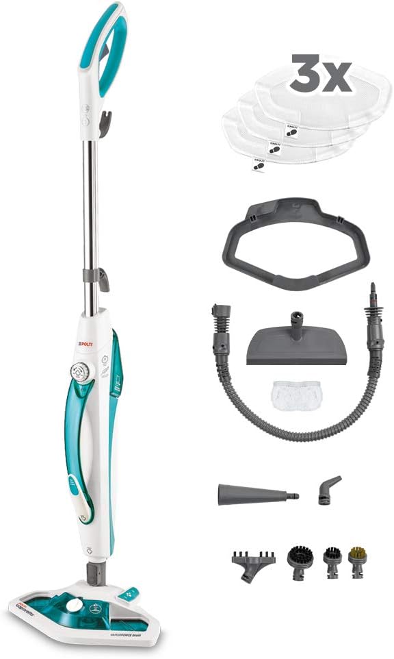 Dampfbesen Vaporetto SV450 Double und Dampfreiniger-Set mit 13 Zubehörteilen, 13 Zubehörteile