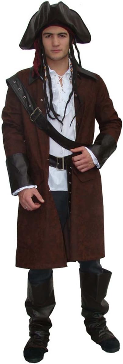 Piratenkostüm Jack mit Hut und Zubehör, M