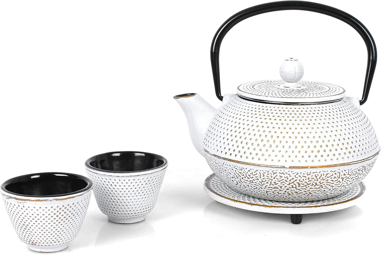 Teeservice aus Gusseisen, 0,8 L Creme