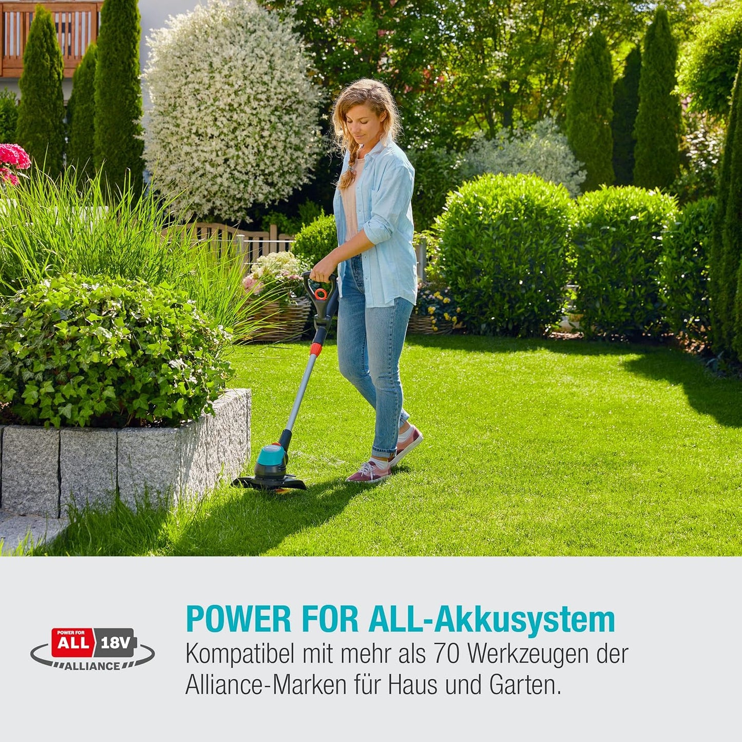Akku-Trimmer EasyCut 23/18V P4A, ohne Akku, ohne Akku