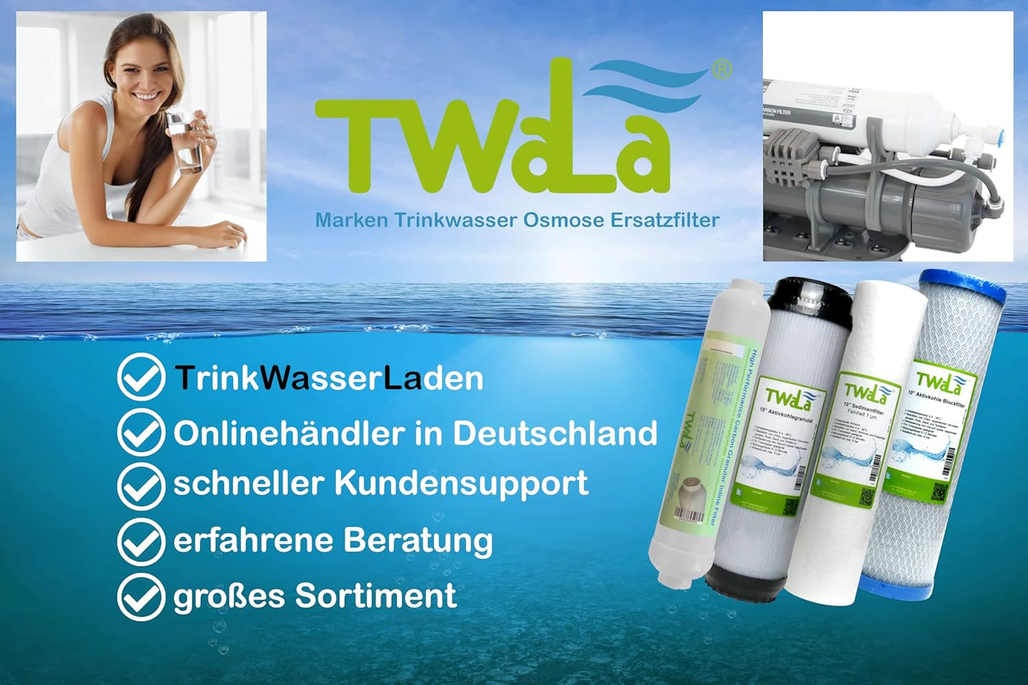 Duschfilter für Kalk und Chlor, Schwarz