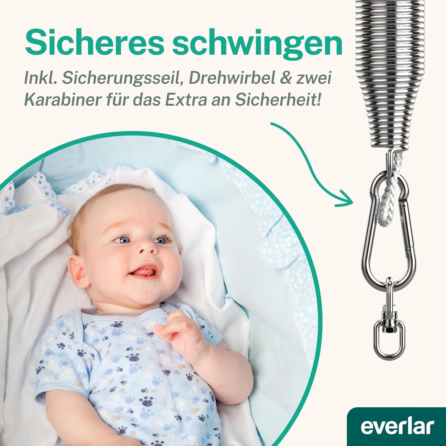 Feder für Babywiege
