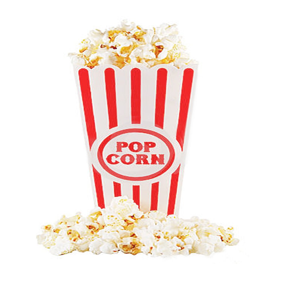 8er-Set Klassische Popcorn-Behälter für Filmabende, 8 Pack