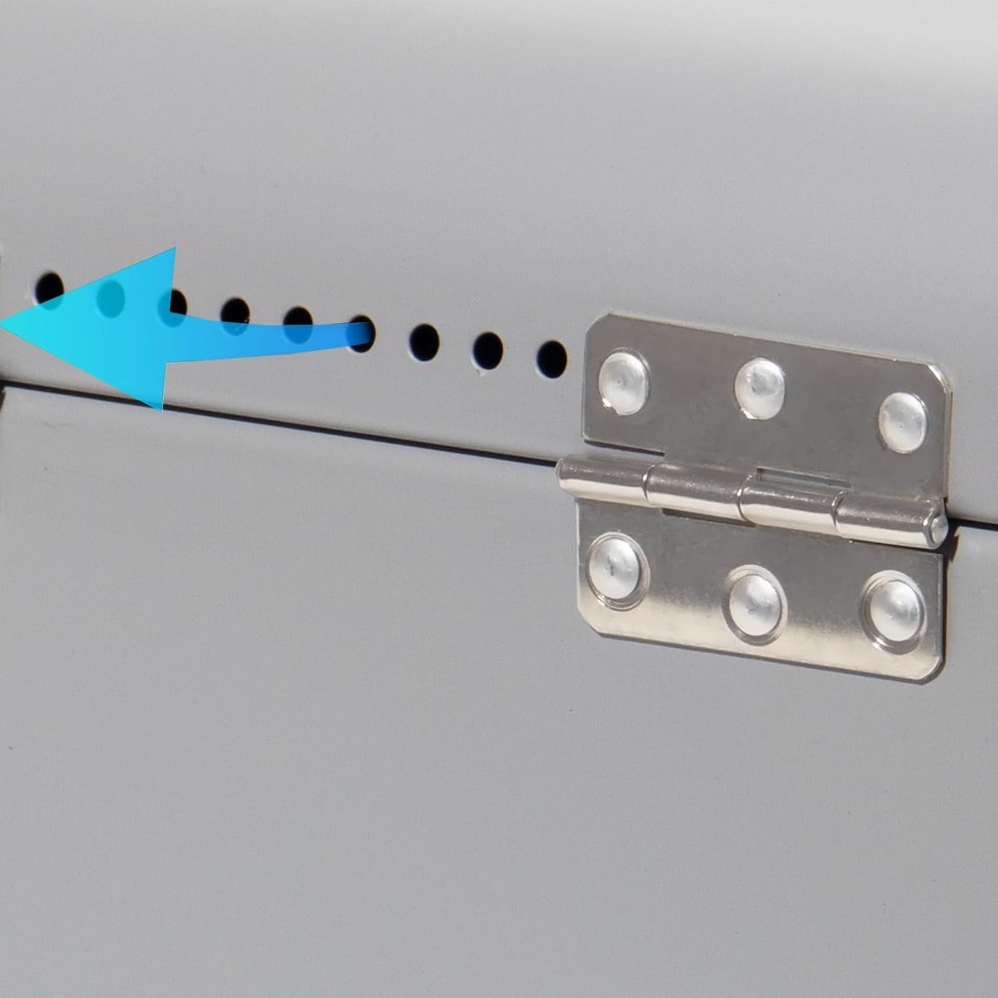 Brotkasten mit Deckel im Retro Design, Grau-31cm