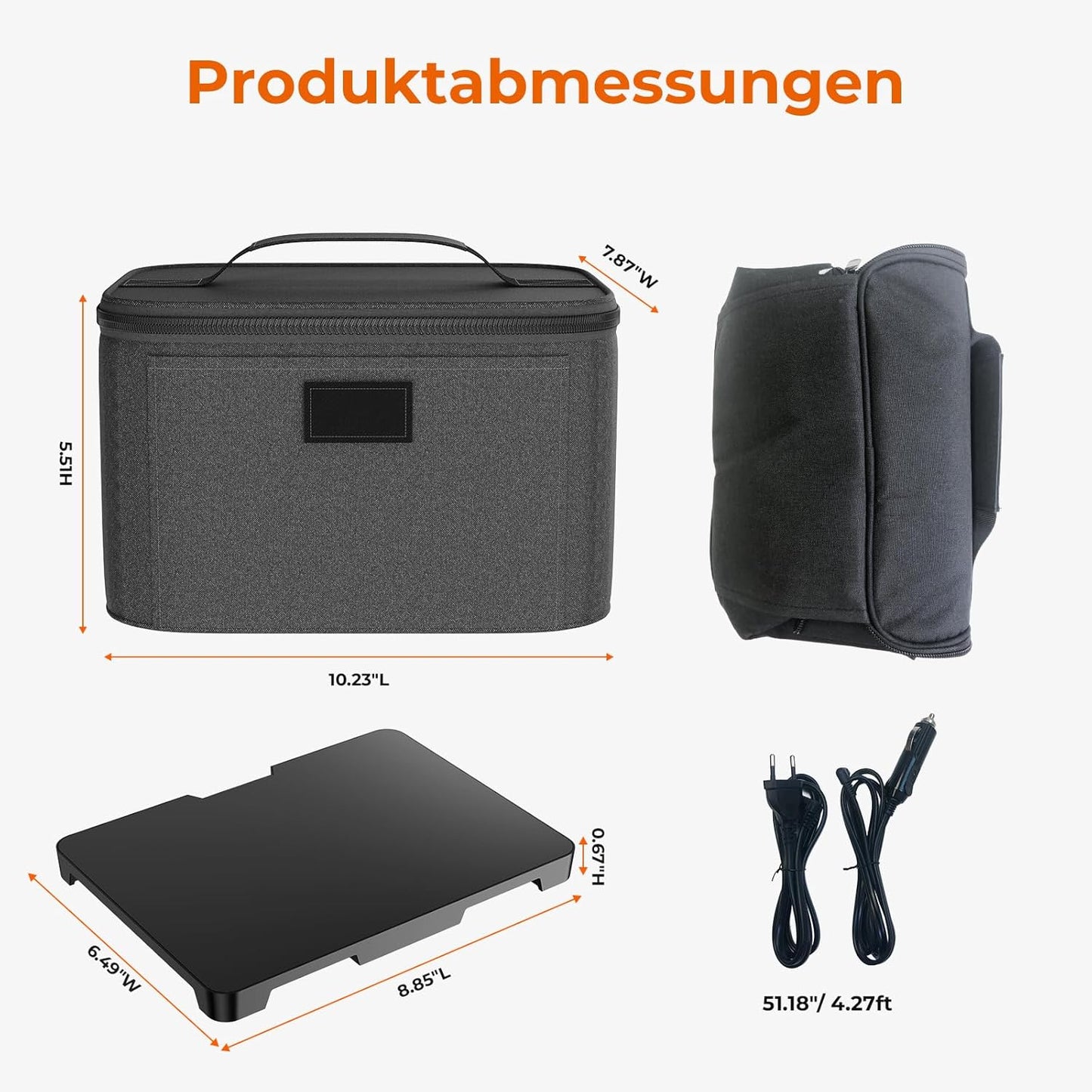 Elektrische Lunchbox, Schwarz
