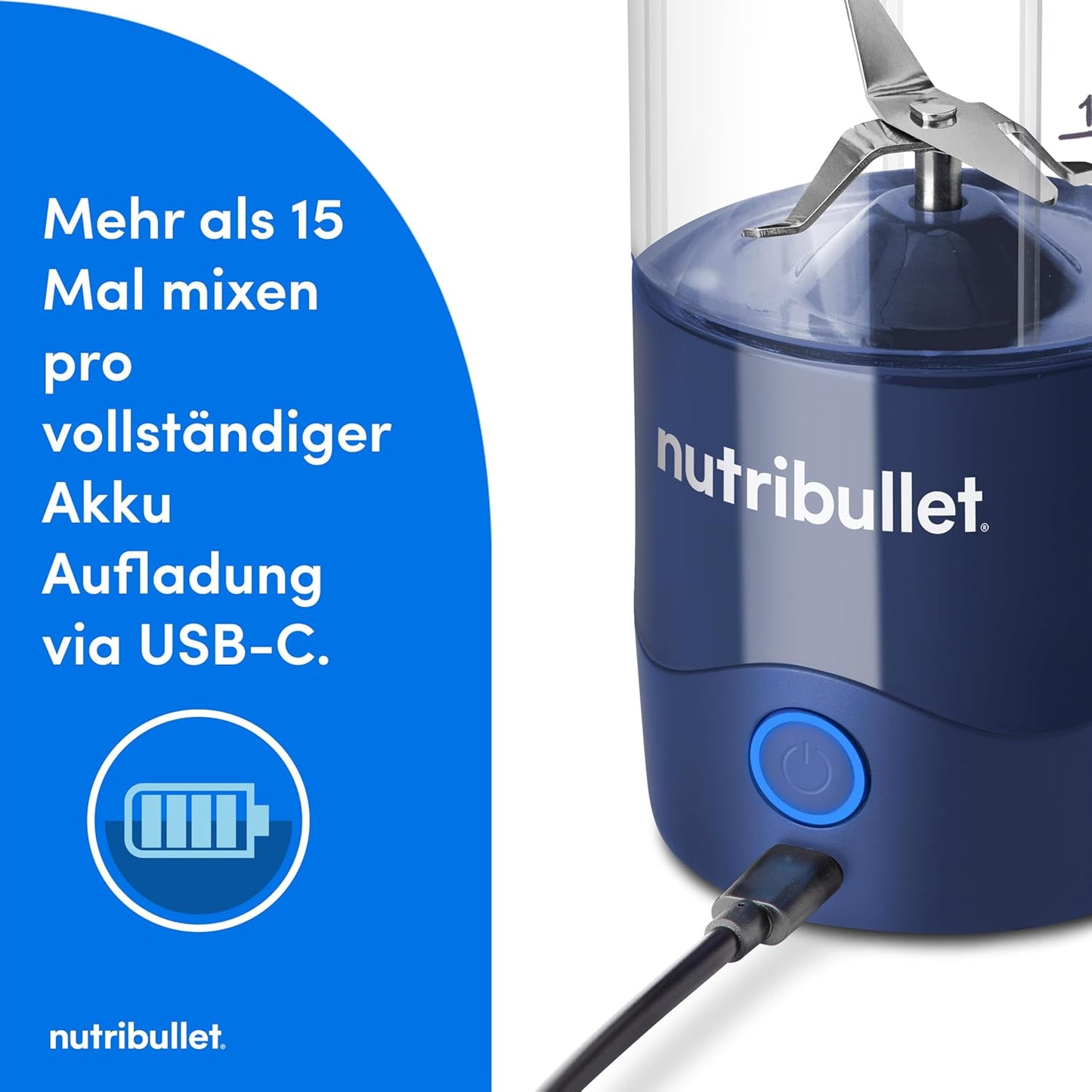 Mini-Mixer, Tragbar|Navy Blau