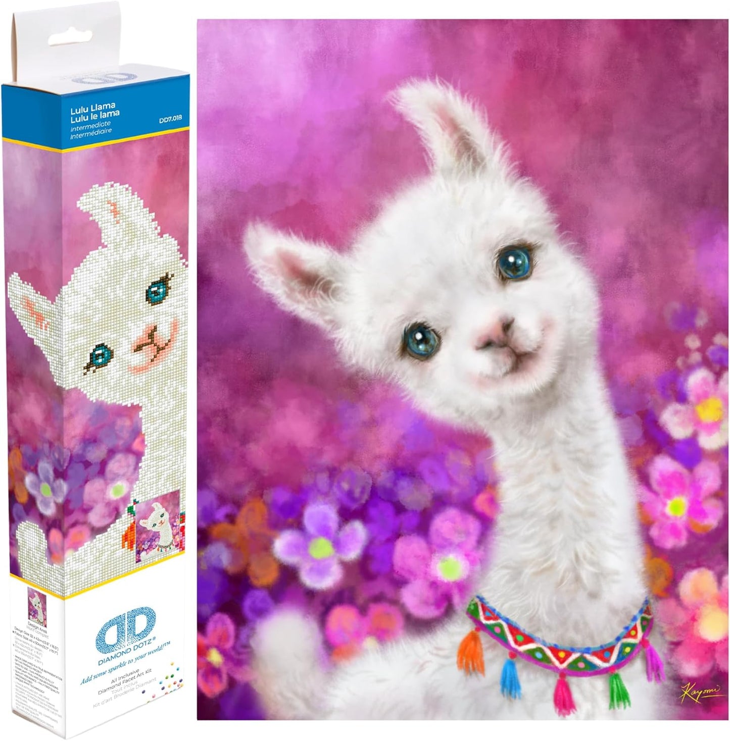 DD7.018 Diamond Painting Set Lama Lulu