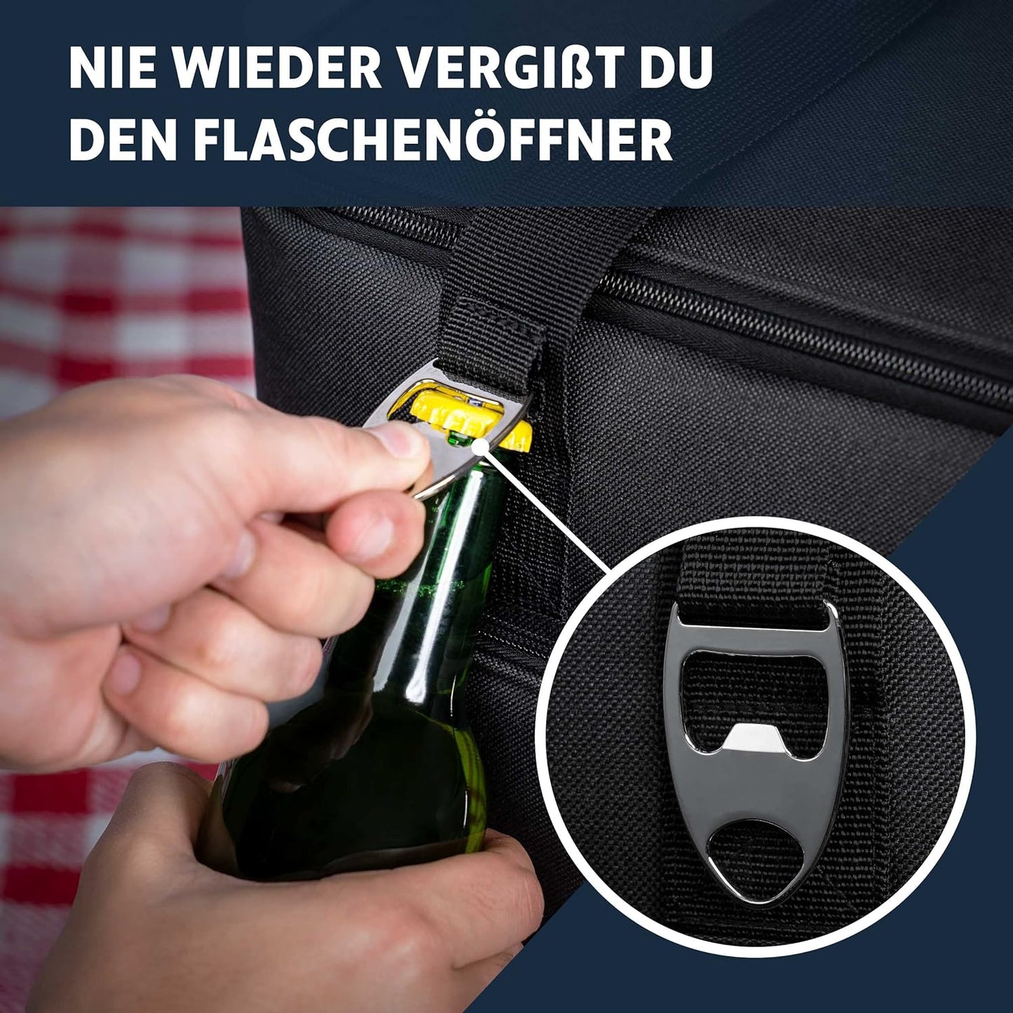 Kühltasche, 30 Liter, Schwarz