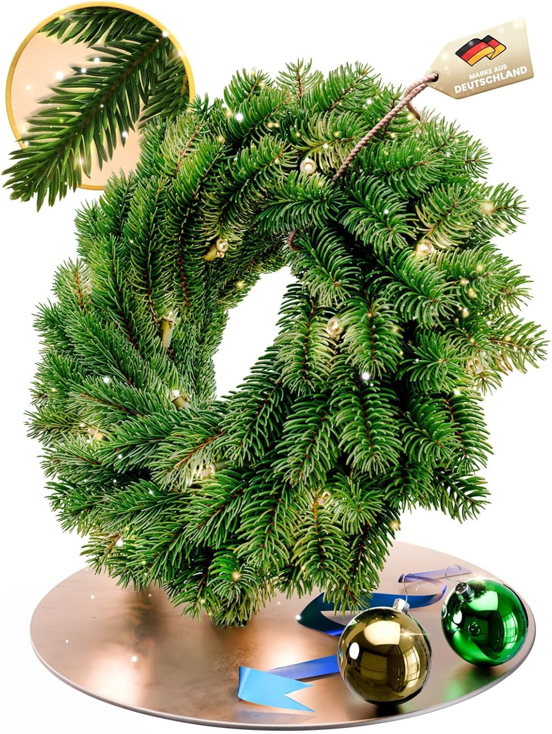 Weihnachtskranz, mit Beleuchtung 40 cm