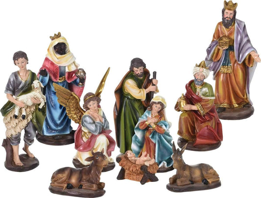 10-teiliges Weihnachts-Krippenfiguren-Set