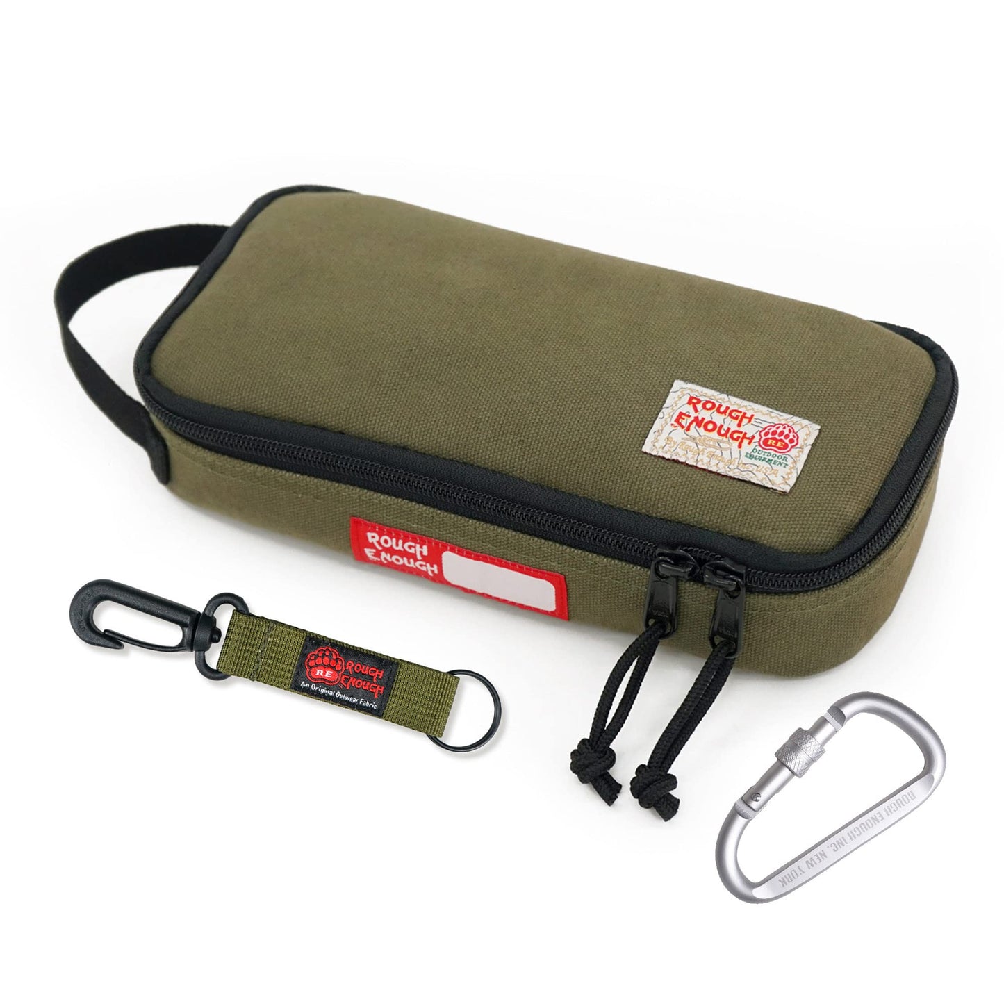 Kabel- und Werkzeug-Organizer Tasche mit Reissverschluss, Armee-grün