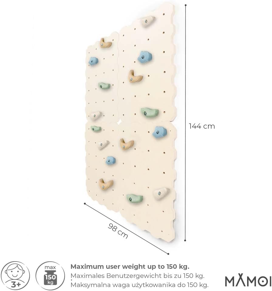 Kletterwand für Kinder, 4 Stück - Satz Natürliche