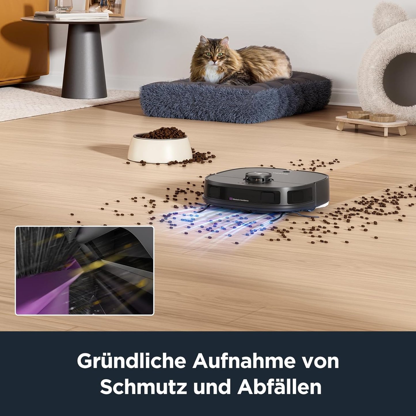 Saug- & Wischroboter mit All-in-One Station (J12 Ultra), J12 Ultra Schwarz