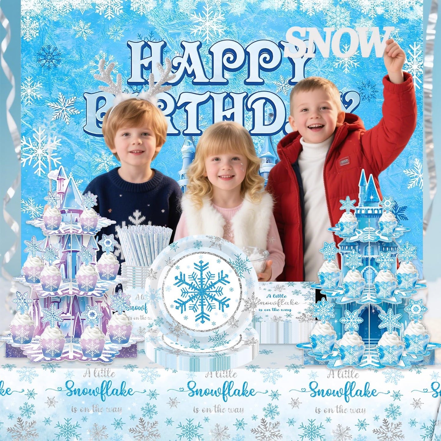 Schneeflocken Kuchenständer