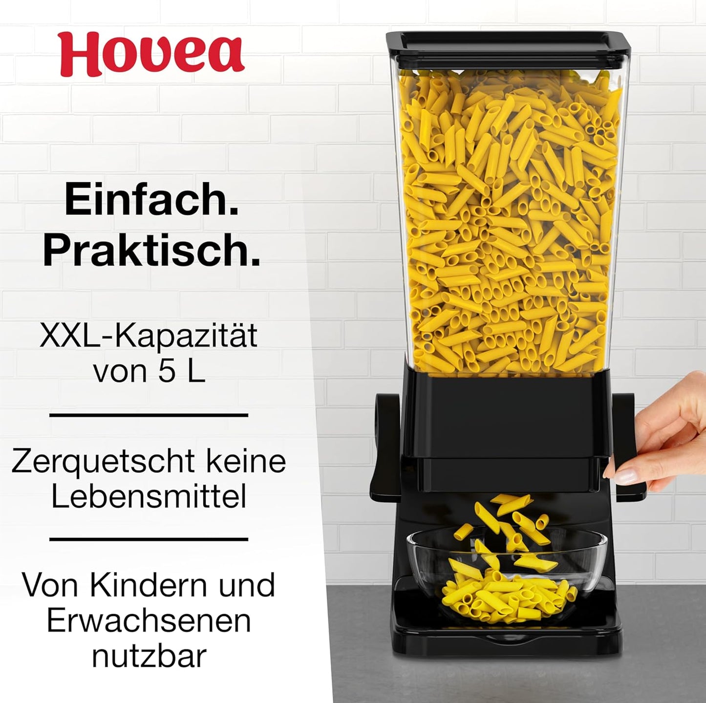 Müslispender, Schwarz