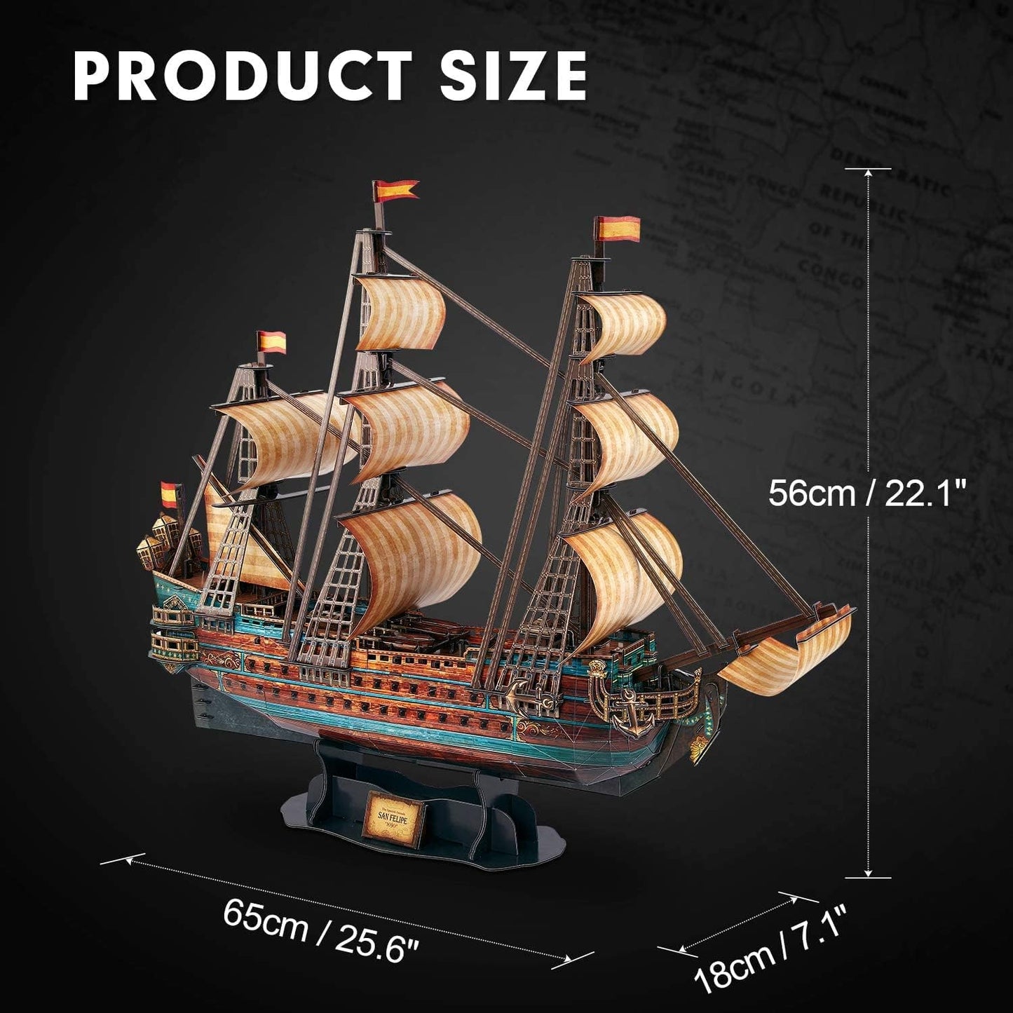 3D-Puzzle San Felipe Schiffmodell, Schiff von San Felipe