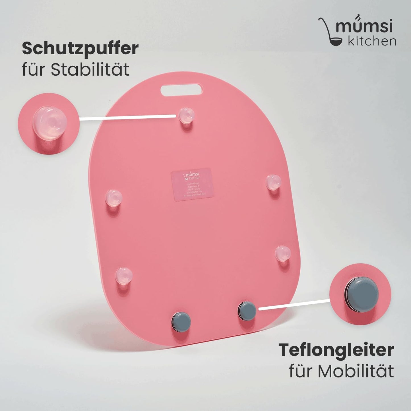Gleitbrett für Thermomix, Rosa
