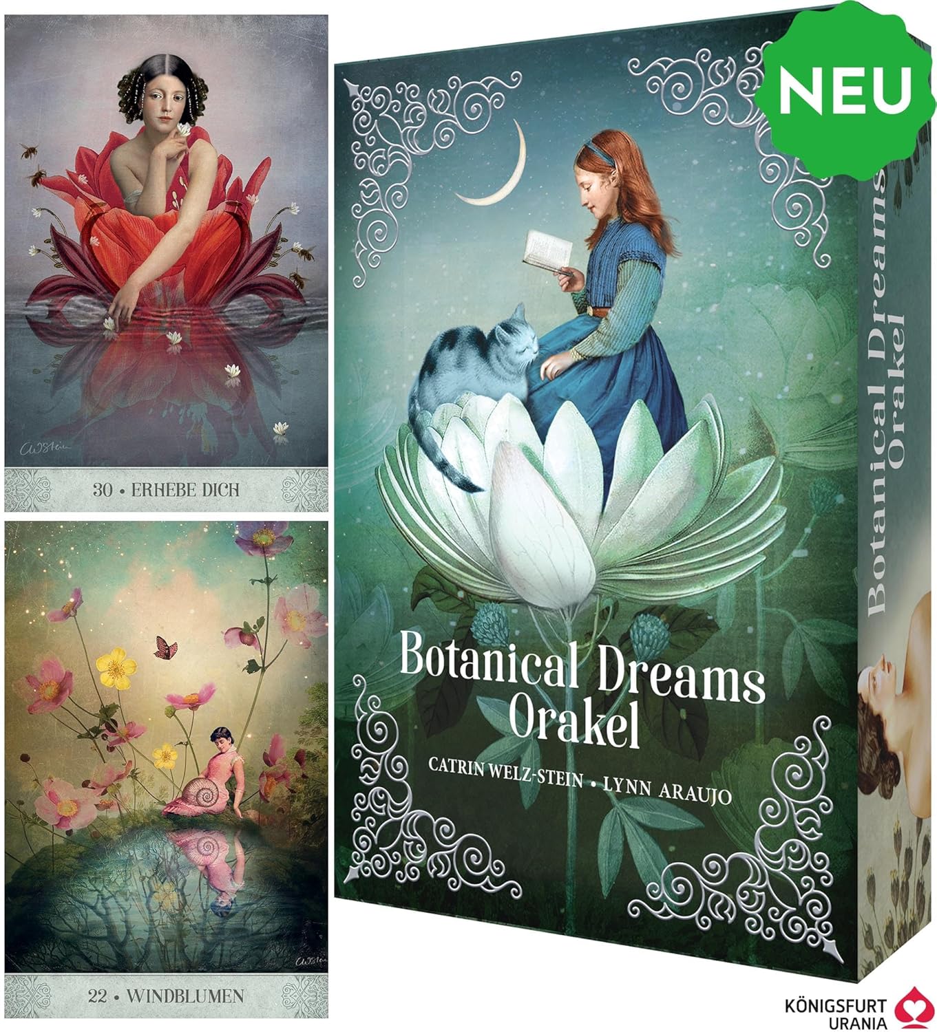 Orakelkarten-Set Botanical Dreams, Taschenbuch
